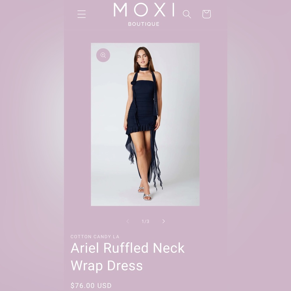 Cotton Candy LA
Ariel Ruffled Neck Wrap Dress